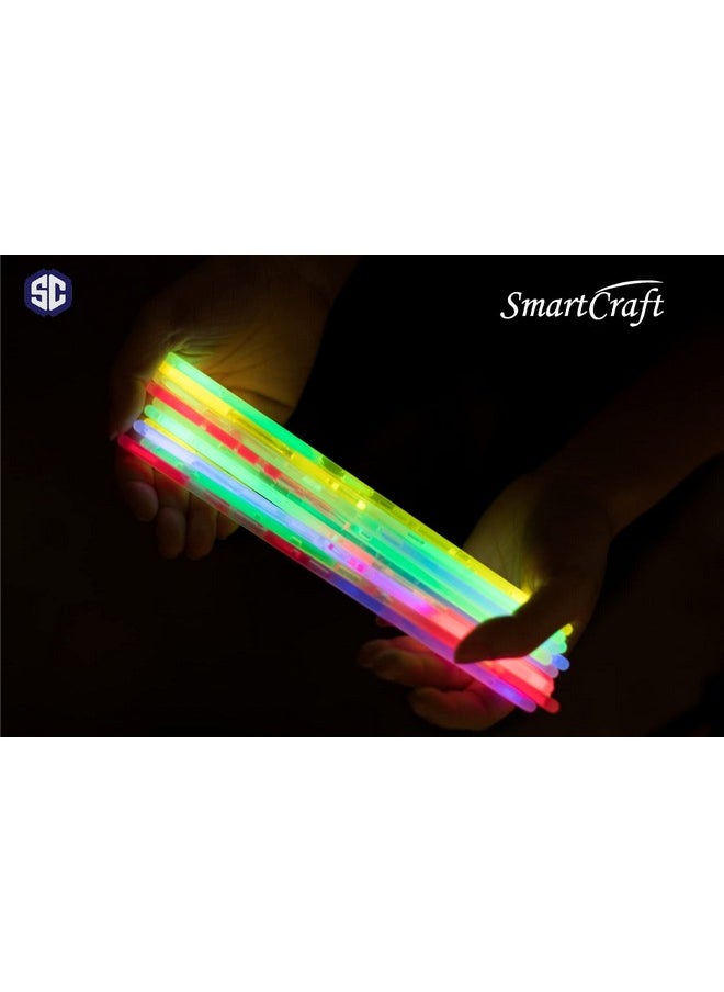 Smartcraft Smartcraft Glow Stick Light Up Toys Glow Stick Bracelets Mixed Colors Party Favors Supplies Tube Plastic Multicolor Pack of 100 (Diwali Glow Sticks)  - Image 4