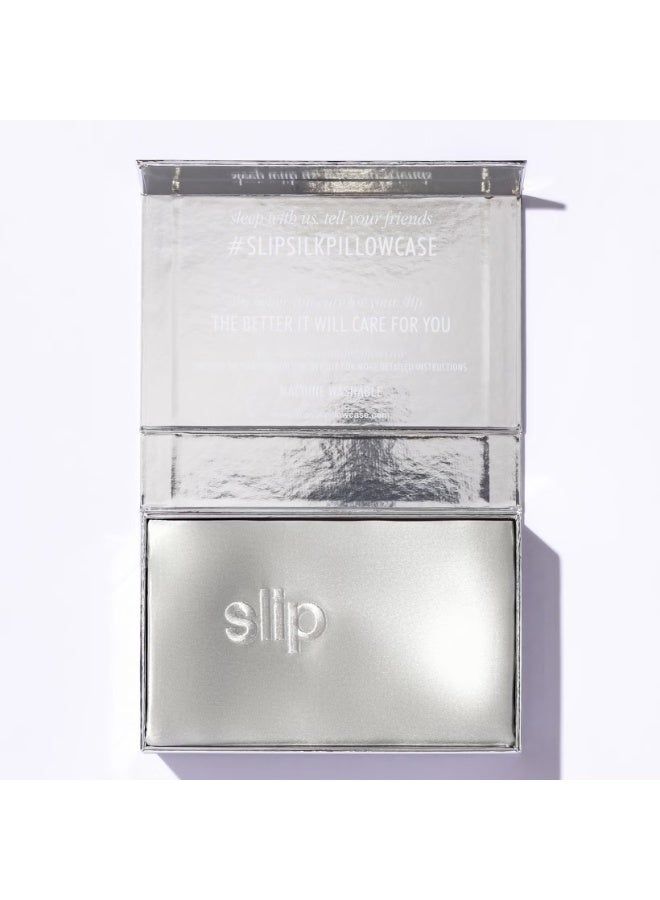 Slip Silk Pillowcase - Queen - Silver - Image 3