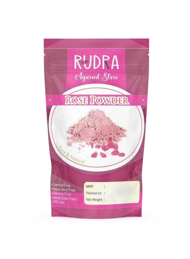 RUDRA Pure & Natural Rose Petal Powder For Skin, Face Pack Mask for Fairness, Tanning & Glowing Skin - Image 1