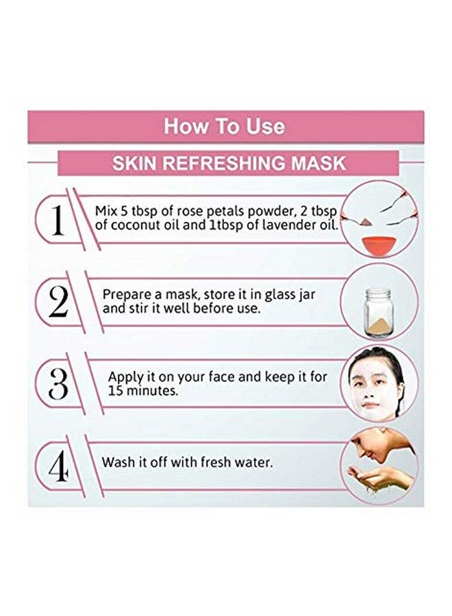 RUDRA Pure & Natural Rose Petal Powder For Skin, Face Pack Mask for Fairness, Tanning & Glowing Skin - Image 3