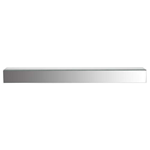 Gallery Solutions 22" Mirrored Floating Wall Shelf Ledge Silver - Image 1