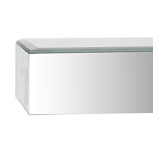 Gallery Solutions 22" Mirrored Floating Wall Shelf Ledge Silver - Image 3