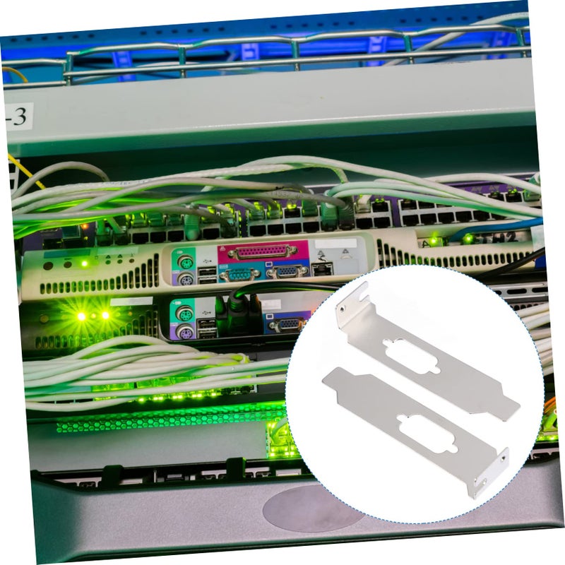 ألواح تثبيت فتحات PCI الفضية 20 قطعة، قوس VGA فولاذي، 11X2X1CM، غطاء علبة الكمبيوتر - Image 4