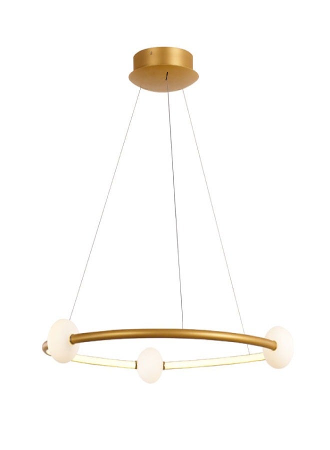 ٍSiera Light Pendant range chandelier with snowball illumination from inside, gold frame warm light 49W MD19001035-1B  - Image 3