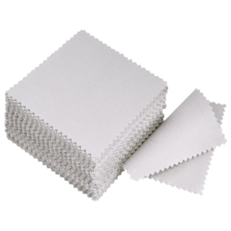 Microfiber Jewelry Cleaning Cloth (100 Pieces) - Image 1
