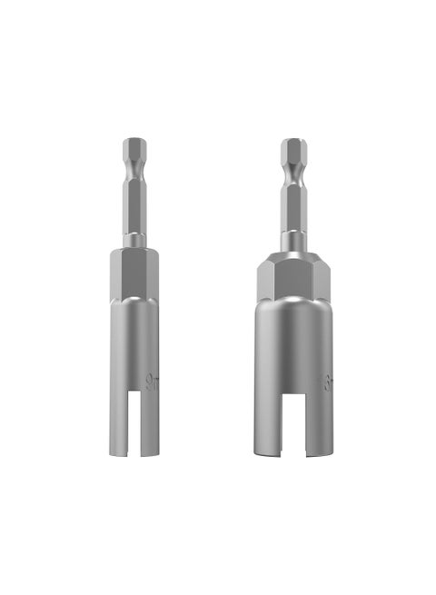 4 Pack hex shank nut driver power wing nut drill bit socket tool drive kit, slotted wing nut drill sleeve wrench wrench kit
