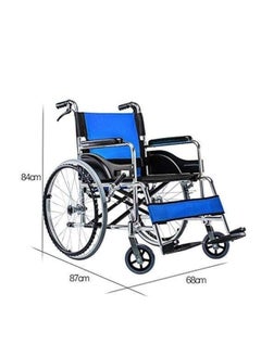 Cool Baby Portable Manual Wheelchair Travel Transport Chair with Handbrake Folding Light Wheelchair  - Image 2