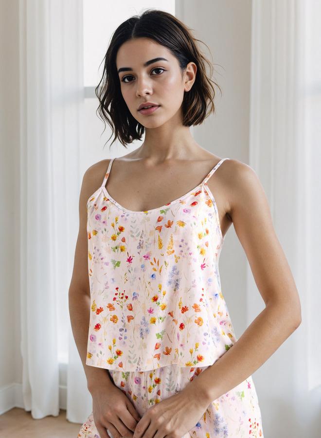 سبلاش فيڤ طقم روب وبيجامة بطبعة زهور شاملة - Image 2