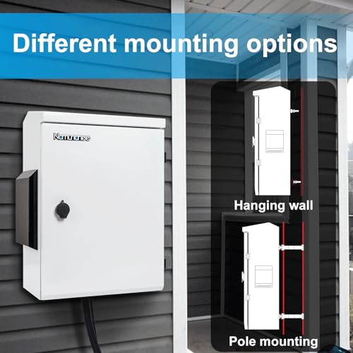 namunanee Outdoor Electrical Box with Thermostat and Fan, Cold-Rolled Steel Plate, Aluminum Alloy Back Beam, One-Piece Ventilation Design, IP65 Waterproof, Wall/Pole Mounted. (19.6" x 15.7" x 7.9") - Image 4