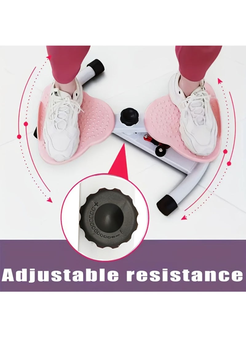 EzzySo Waist Twisting Machine Core and Abdominal Trainers with Textured Surface Resistance Band Non-Electric Waist Twister for Home Office Fitness Ideal for Abdominal Workouts Core Stability Enhancement Pink  - Image 4