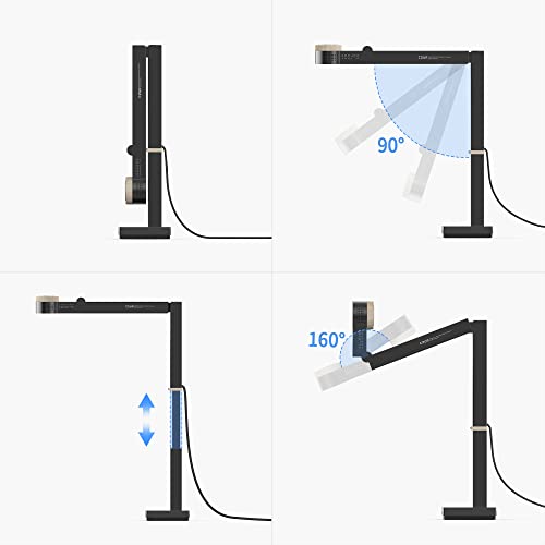 CZUR Fancy Pro 8MP USB Document Camera for Teacher, 4K Webcam with Microphone and LED Light, Up to 60fps, Auto Focus, for Remote Teaching, Live Streaming, Web Conference, for Mac and Windows - Image 4