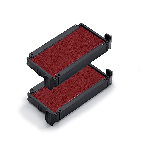 Trodat Replacement Ink Pads 6/4910 - Pack of 2 - Red Ink - for The Printy 4910 and 4810 - Image 1