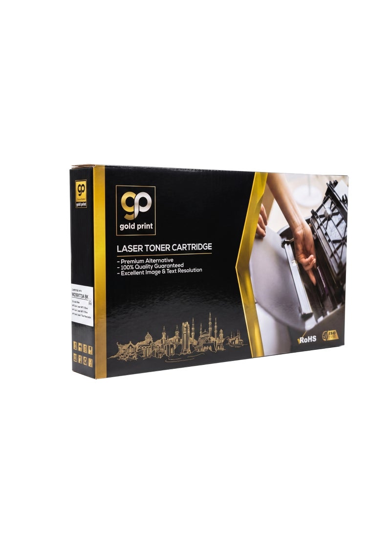 طباعة الذهب Gold Print Premium Toner Cartridge W2070A 117A Black Compatible for HP Color Laser MFP 179fnw, 178fnw, 150a, 150w, 150nw, Toner: Refined toner is infinitely close to original toner to achieve high color printing. - Image 1
