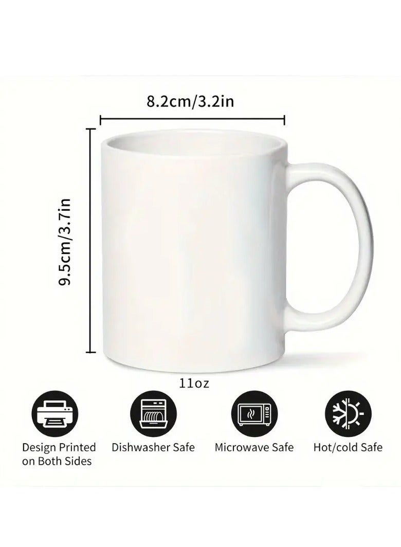 RYN 1pc Ceramic Coffee Mug with FRIENDS TV Show Design, 11 Oz, Care Instructions: Machine Wash, Wax-Coated, Reusable Multipurpose Mug for Home, Office, Restaurant - Great Birthday & Holiday Gift - Image 4