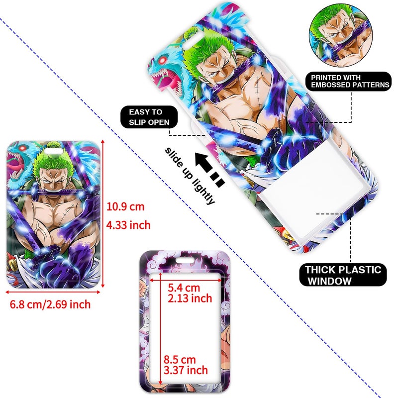 Pounchi Fight Anime Retractable Badge Reels (2 Pack) with Cool Name Tag Badge Holder (2 Pack) Cartoon ID Badge Holders Nursing Badge Reel Badge Clip Gifts for Teens Kids - Image 3