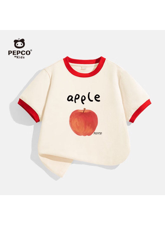 Pepco Girls' Short-sleeve T-shirt, Summer Style For Little Girls, Collection, Pure Cotton Contrasting Color Casual Half-sleeve Children's Summer Wear, Stylish Top - Image 4