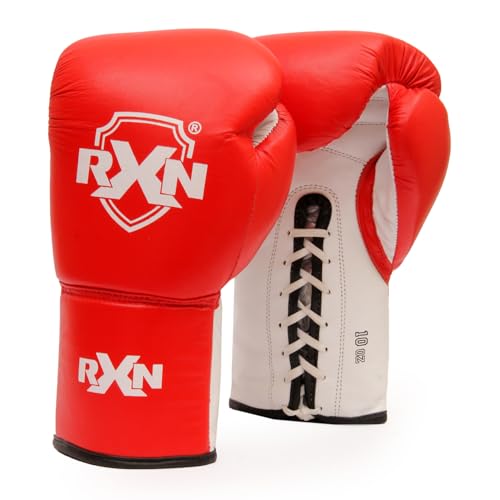 RXN® Boxing PRO Fight Gloves (10 OZ, Red) - Image 1