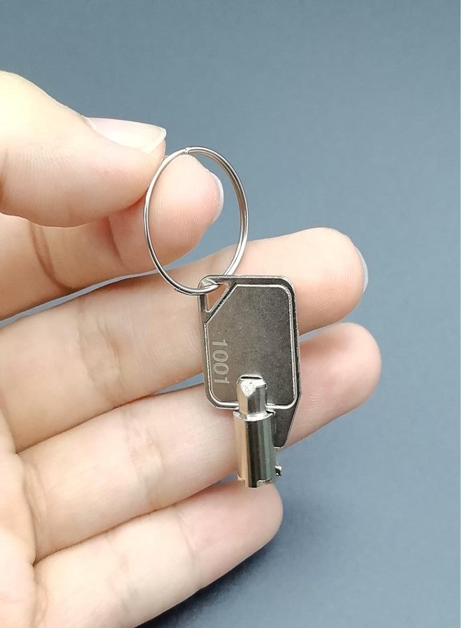 KLIVYA Metal 1001 Dispenser Key, Exquisite Dispenser Key for Select Models of ASI/Bobrick/Frost/Bradley Soap Dispensers.Silver.Pack of 3 - Image 4