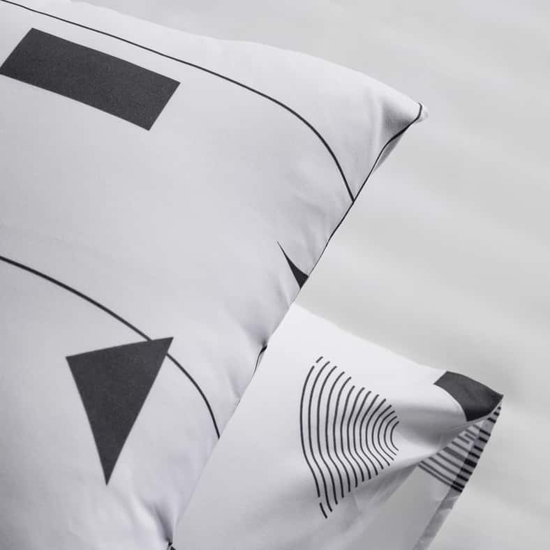 Pan Home طقم لحاف كامل مكون من 3 قطع 160x220 سم - رمادي - Image 5