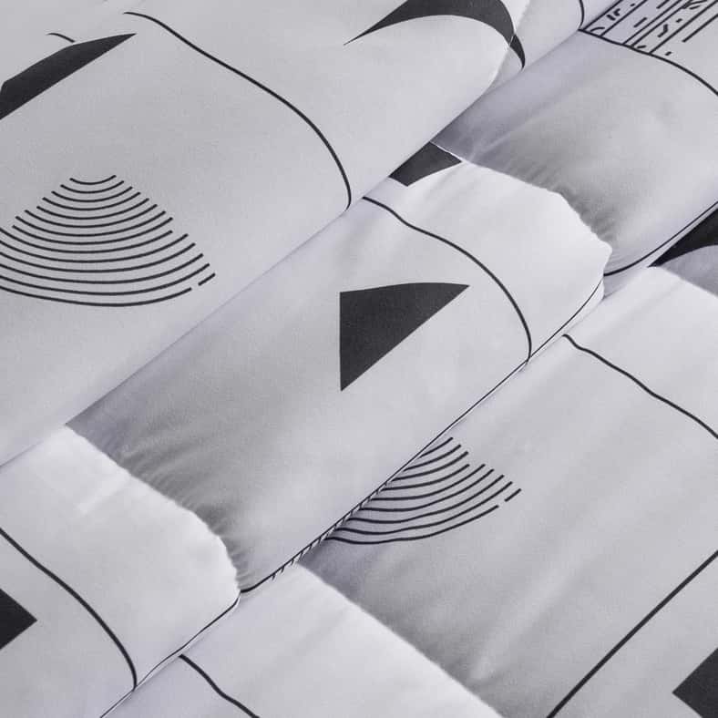 Pan Home طقم لحاف كامل مكون من 3 قطع 160x220 سم - رمادي - Image 3