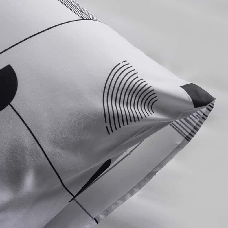 Pan Home طقم لحاف كامل مكون من 3 قطع 160x220 سم - رمادي - Image 4