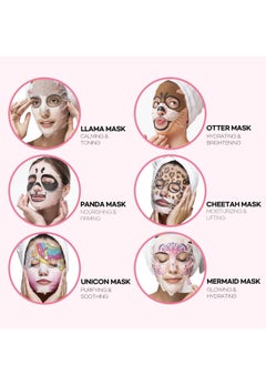 Epielle Epielle Character Sheet Masks | Korean Animal Spa Mask | -For All Skin Types | Spa gifts for women, Birthday Party Gift for her kids, Girls Night, Skincare Party, Stocking Stuffers (Assorted 6 pk)  - Image 5