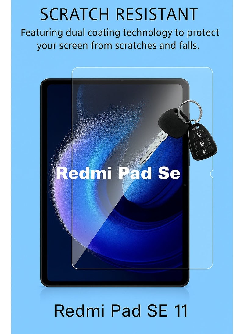 Screen Protector for Redmi Pad SE 11 – Tempered Glass, Anti-Break, Shock Resistant, High Transparency, Smooth Touch, Easy Installation - Image 5