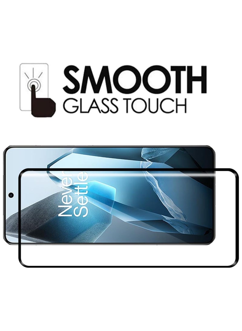 Screen Protector for OnePlus 13 5G Tempered Glass Screen Protector Full Glue Edge to Edge 9H Hardness Anti Fingerprint Curved Round Edges Scratch Proof for 1 + 13 5G  - Image 4