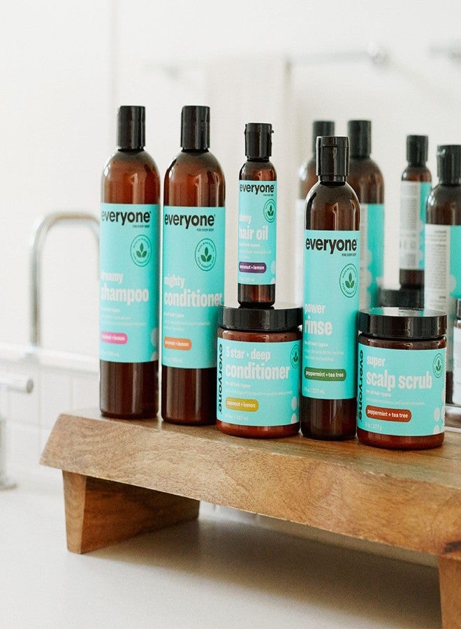 Everyone Hair Care Hair Oil - Coconut & Lemon, 2 fl oz Bottle, Hair Treatment Oils for Shiny Hair, Flyaways & Frizz Control, Sulfate Free & Paraben Free - Image 5