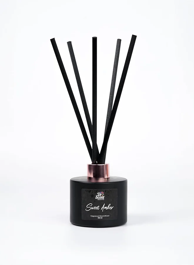 دكتور سينت Dr Scent Breeze of Joy Reed Diffuser, A Symphony of Joyful Scents for Your Space - 150ml (Sweet Amber)