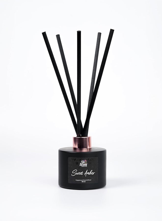 Dr Scent Breeze of Joy Reed Diffuser, A Symphony of Joyful Scents for Your Space - 150ml (Sweet Amber) - Image 2