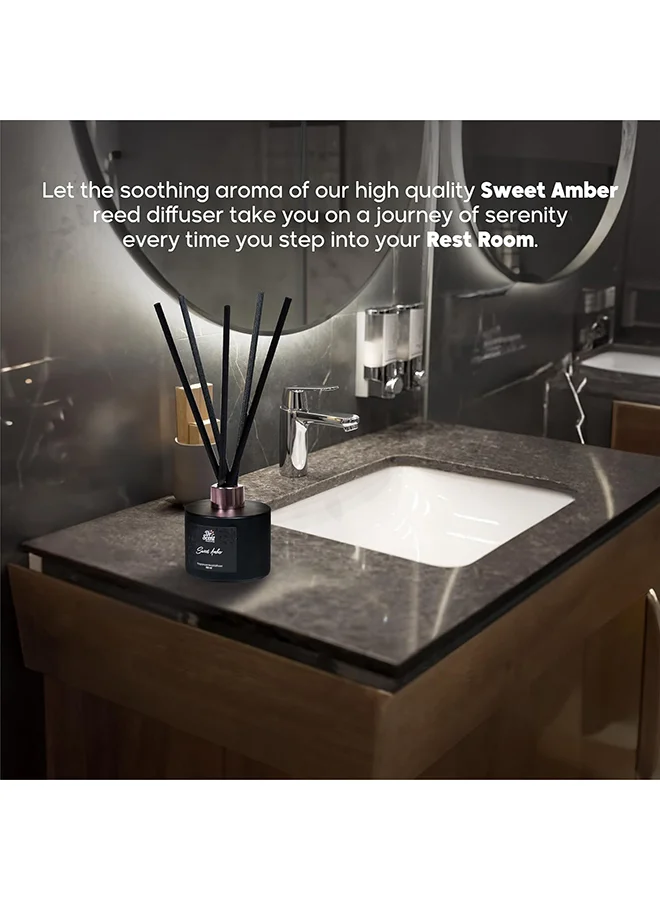 دكتور سينت Dr Scent Breeze of Joy Reed Diffuser, A Symphony of Joyful Scents for Your Space - 150ml (Sweet Amber)
