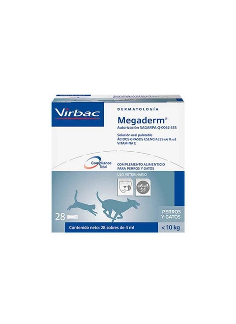 Virbac Omegaderm EZ Dose, Small Dog/Cat, 28 Count, 4 mL