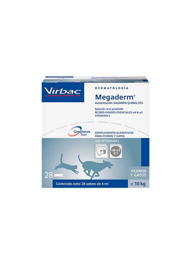 Virbac Omegaderm EZ Dose, Small Dog/Cat, 28 Count, 4 mL