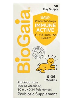BioGaia Baby Protectis Drops Immune Active 0-36 Months 0.34 fl oz (10 ml) 