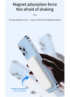 OULIYO 5000 mAh Magnetic Wireless Power Bank,Portable Charger Compatible With MagSafe With Pass-Thru Charging,15W Lighting Input,20W Type-C Input/Output,Compatible With iPhone,Samsung,Huawei,Xiaomi  - Image 3