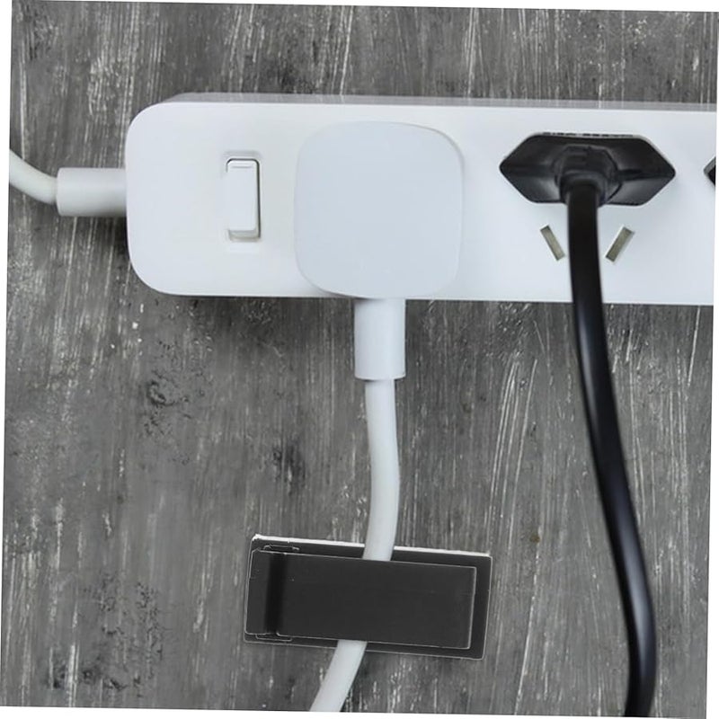 Tehaux 10 Pack Self Adhesive Cable Clips Cord Organizer for Desk Wire Management - Image 5