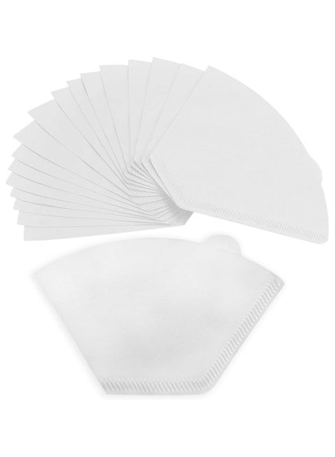 100 Count Coffee Filters 2-4 Cup, Disposable Coffee Paper Filters Naturally Whitened, Cone Coffee Filters Compatible with Most U-shaped Coffee Filter