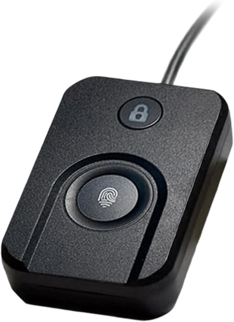 جودة موثوقة متكرر جهاز تسجيل الدخول ببصمات الأصابع عبر USB لأنظمة 10/11 مع حسابات متعددة وقفل الشاشة بنقرة واحدة، يشمل كابل تمديد بطول 5 أقدام، تسجيل دخول متعدد الحسابات ببصمات الأصابع مصمم بدقة - Image 5
