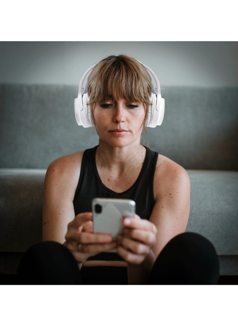 GREEN LION - SanSiro Wireless Headphone / BT 5.3 / AUX Input / Microphone / Comfortable to Wear / Light Weight / Type-C Charging / Considerable Working Distance / Significant playing & Talking Time - White - Image 1