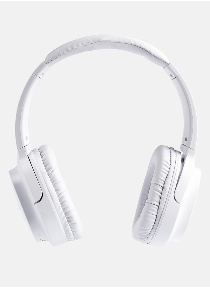 GREEN LION - SanSiro Wireless Headphone / BT 5.3 / AUX Input / Microphone / Comfortable to Wear / Light Weight / Type-C Charging / Considerable Working Distance / Significant playing & Talking Time - White - Image 1