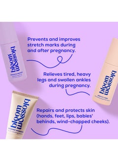Bloom and Blossom Bloom & Blossom - You've Got This Mama, Pregnancy Gift Set, 3-Piece Self-Care Kit for Expecting & New Moms with Stretch Mark Oil, Foot Spray Multi-Tasking Balm - Thoughtful Baby Shower & New Mom Gift  - Image 2