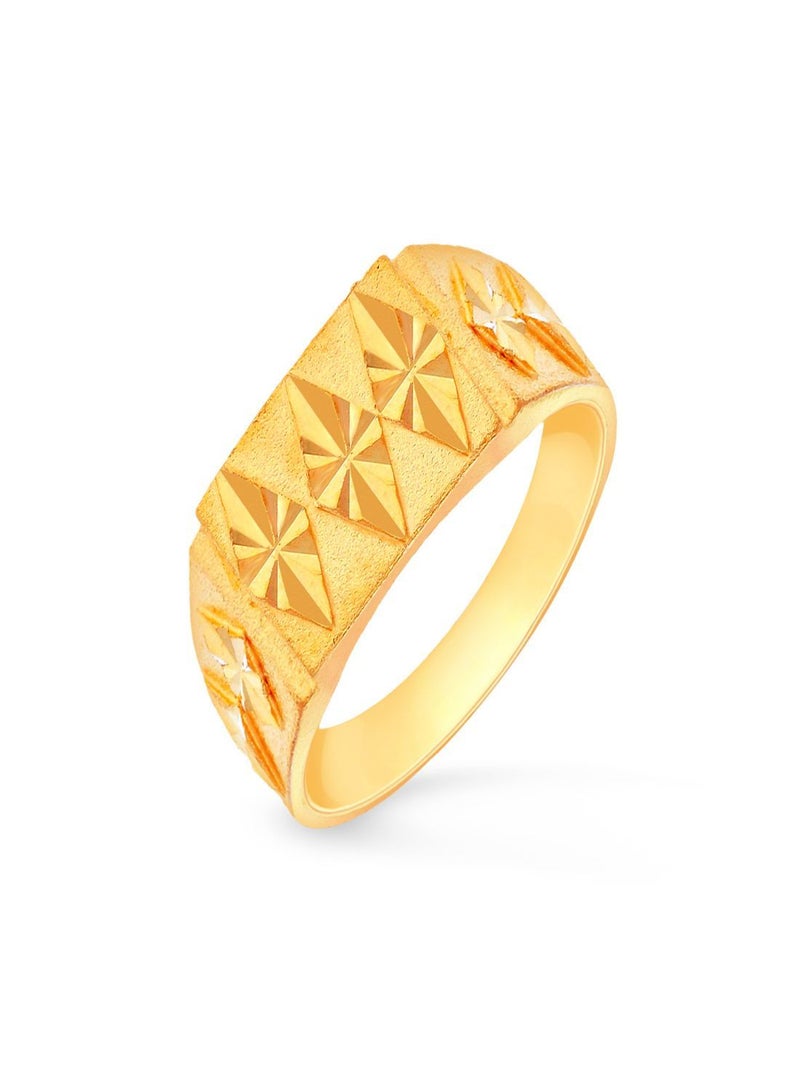 Malabar Gold and Diamonds خاتم من الذهب الأصفر عيار 22 قيراط عيار 916 RG1167524Y16 للرجال  - Image 1