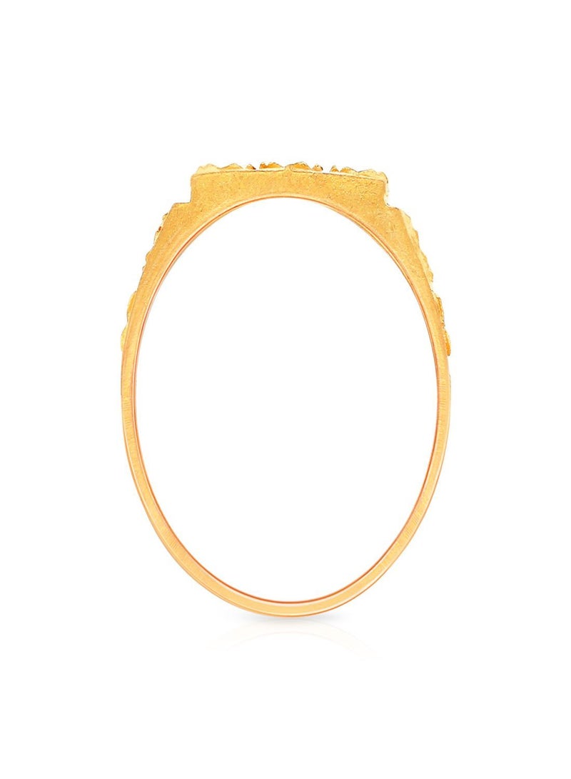Malabar Gold and Diamonds خاتم من الذهب الأصفر عيار 22 قيراط عيار 916 RG1167524Y16 للرجال  - Image 3