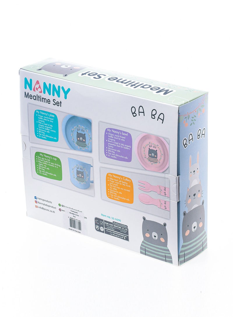 Nanny feeding set pink. - Image 2