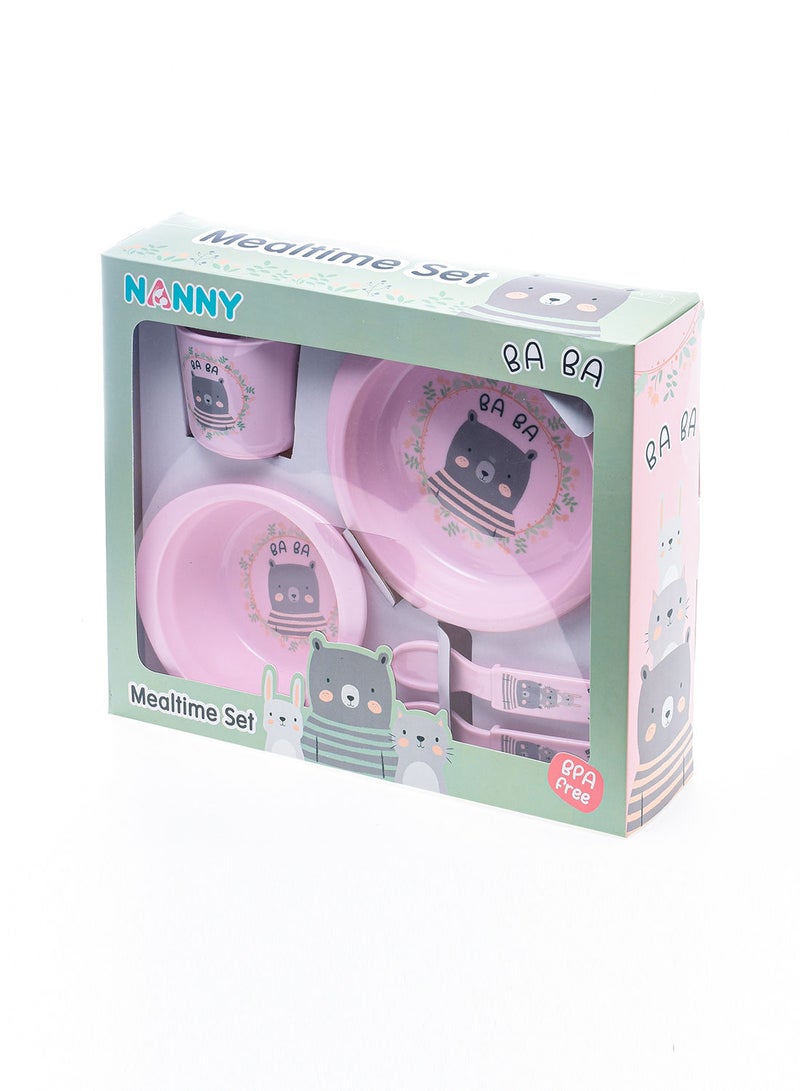 Nanny feeding set pink. - Image 1