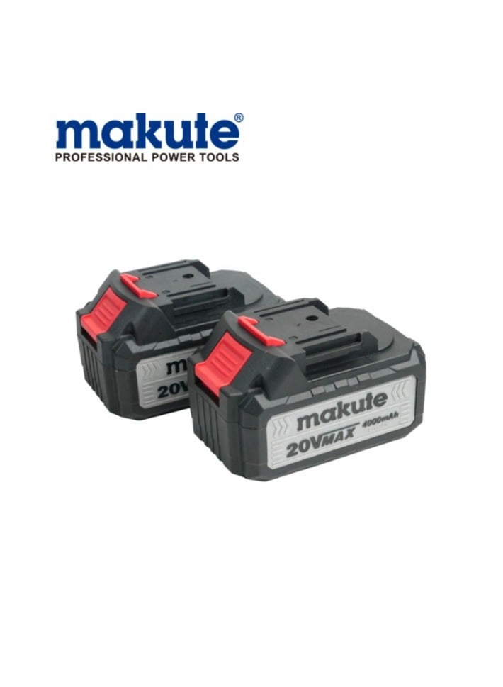 makute Cordless Blower for Yard and Indoor Cleaning: 20V Brushless Motor, Dual Batteries CPB008-2BL  - Image 4