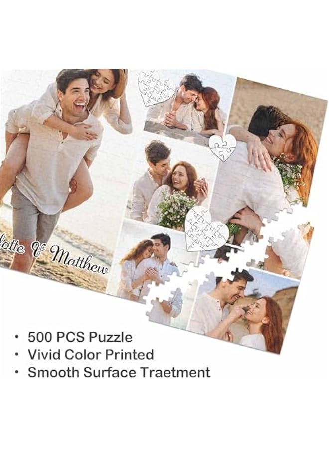 احجية مخصصة لهدايا عيد الحب لصديقك واحجية الصور المقطوعة المخصصة لعيد الحب 300/500/1000 قطعة هدايا لحفلات الزفاف واعياد الميلاد - Image 2