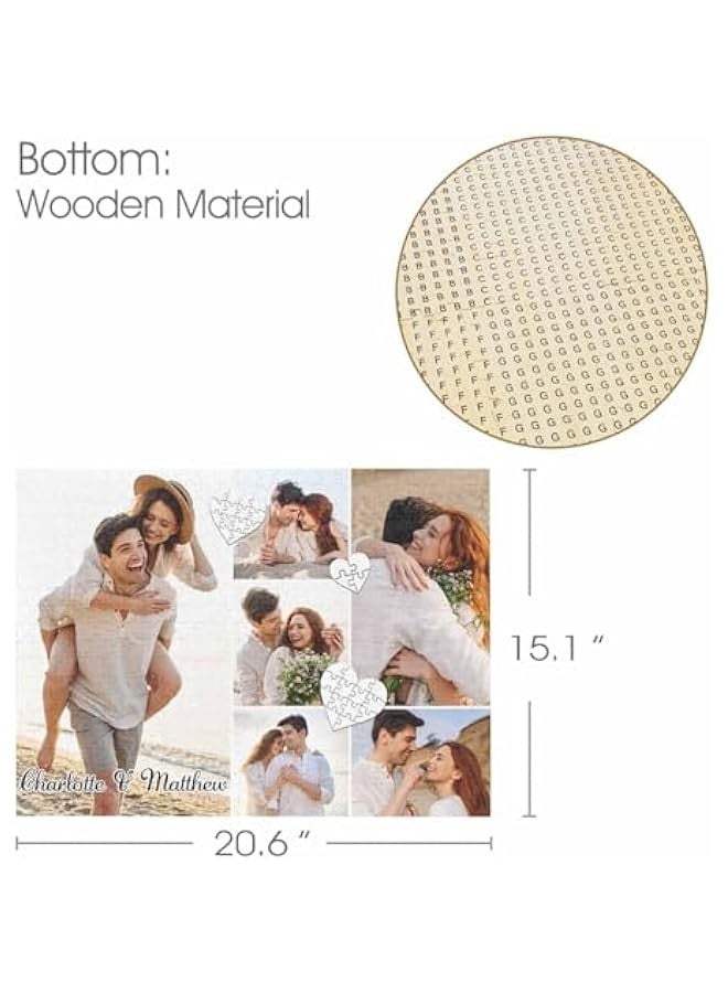 احجية مخصصة لهدايا عيد الحب لصديقك واحجية الصور المقطوعة المخصصة لعيد الحب 300/500/1000 قطعة هدايا لحفلات الزفاف واعياد الميلاد - Image 3