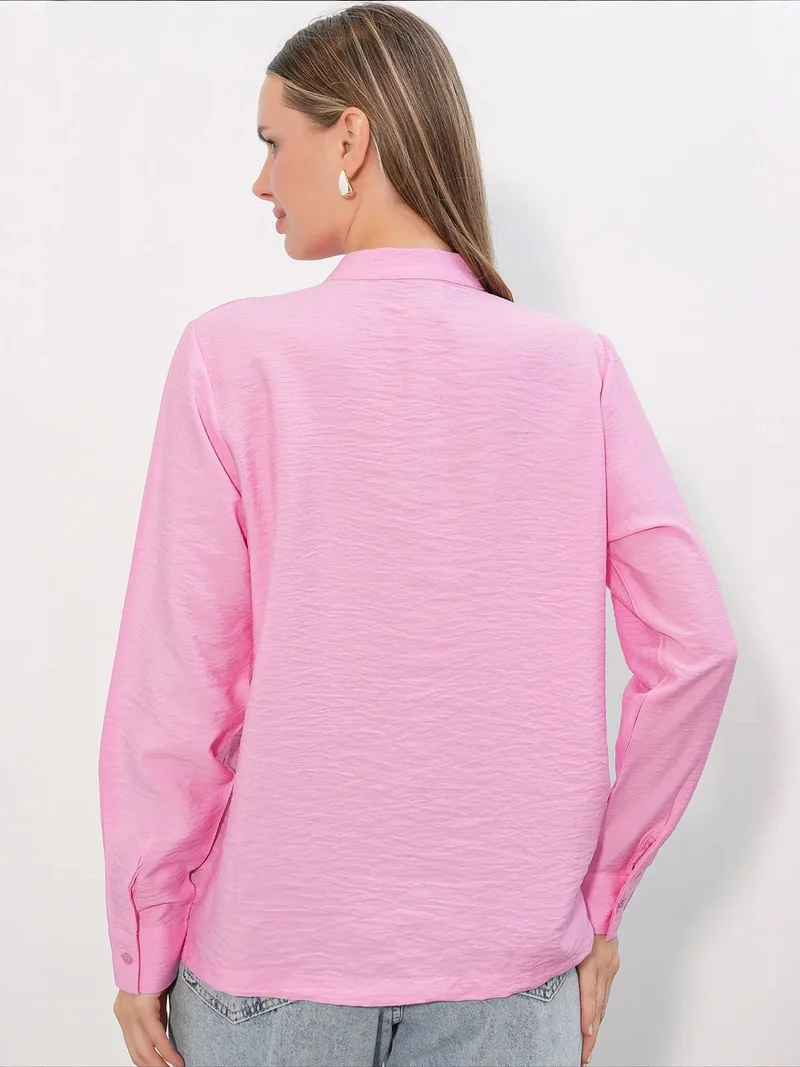 Big Dart Bright Pink BDART Viscose Nylon Shirt for Women | Best Price UAE